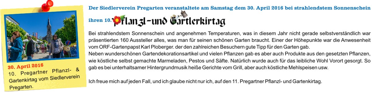 O Fotomagazin / Pregrtner Pflanzl- und Gartenkirtag 2016